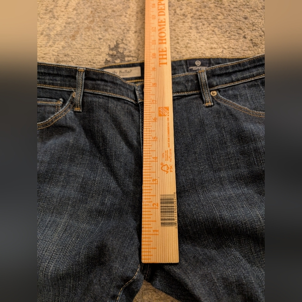 Ag Adriano Goldschmied Slim Boot Cut Jeans, Dark Wash, Women's 31R - Picture 3 of 11